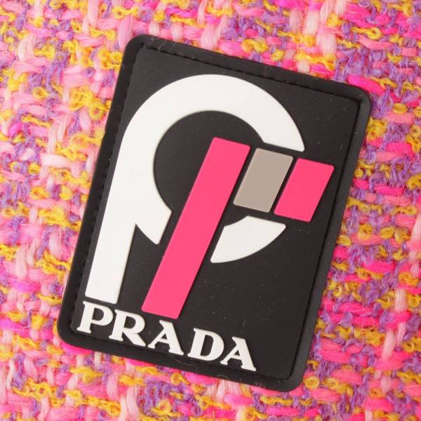 プラダ(Prada) 18AW ラバーパッチ ミックスツイード ジャケット