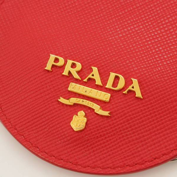 プラダ(Prada) サフィアーノ レザー キーリング チャーム キーホルダー