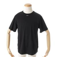 メンズ 22年 クールネック コットン 半袖 Tシャツ UJN843 ブラック XS