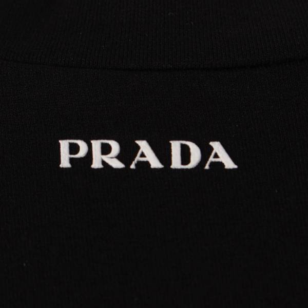 プラダ Prada 22年 メンズ クルーネック コットン 半袖 Tシャツ トップス UJN843 ブラック XL 中古 通販 retro レトロ