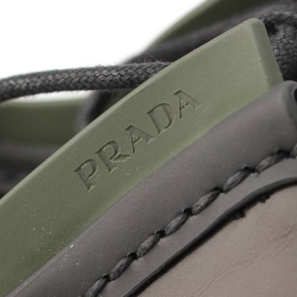 プラダ Prada 23AW フラッシュドレザー レースアップ シューズ 2EG421