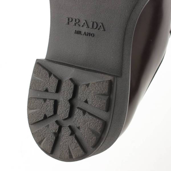 プラダ Prada 23AW フラッシュドレザー レースアップ シューズ 2EG421
