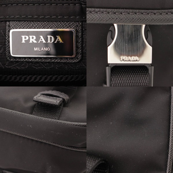 プラダ(Prada) 21SS テスート サフィアーノ ショルダーバッグ 2VD034 ブラック 中古 通販 retro レトロ