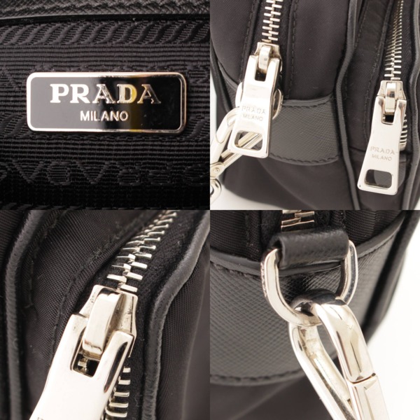 プラダ(Prada) ナイロン レザー ショルダーバッグ BT1010 ブラック 中古 通販 retro レトロ