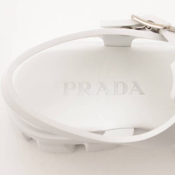 プラダ(Prada) トライアングル プラットフォーム ラバーサンダル ...