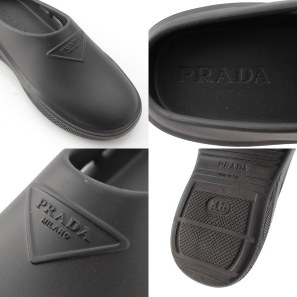 先行SALE】プラダ Prada ロゴ フォーム ラバー ミュール サンダル 2S2959_3LKD_F0002 ブラック 36 中古 通販  retro レトロ