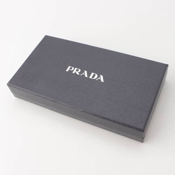 プラダ Prada トライアングル レザー ループタイ ネクタイ 2IC027 ブラック 中古 通販 retro レトロ