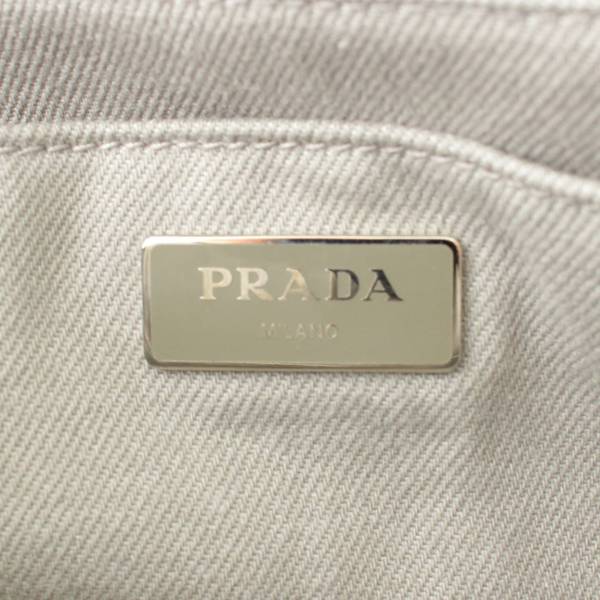 プラダ(Prada) カナパ デニム 2WAYトートバッグ 1BG439 グレー 中古 通販 retro レトロ