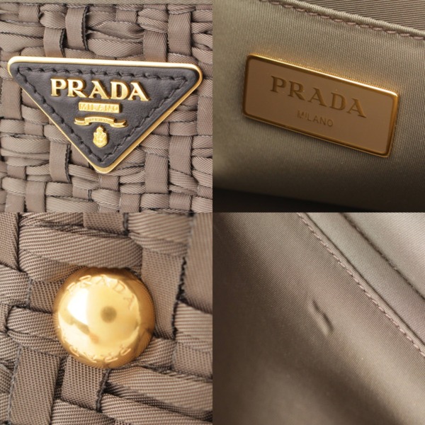 プラダ(Prada) TESSUTO INTRECC CANAPA カナパ ナイロン 編み込み