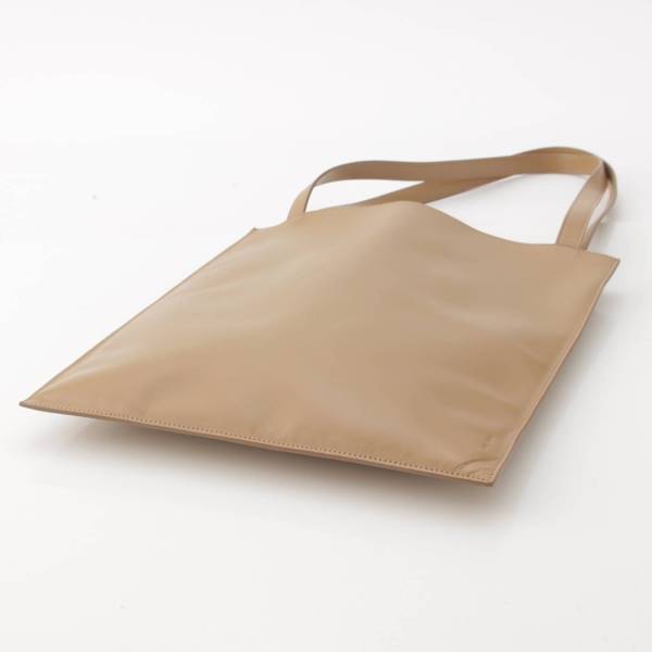 ザロウ THE ROW FLAT TOTE レザー フラットトートバッグ ダークタン 