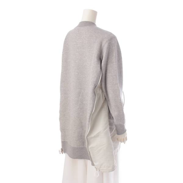 サカイ sacai Pre Sponge Sweat X Ma-1 Dress コットン スウェット ワンピ―ス SCW-069 グレー 1 中古  通販 retro レトロ