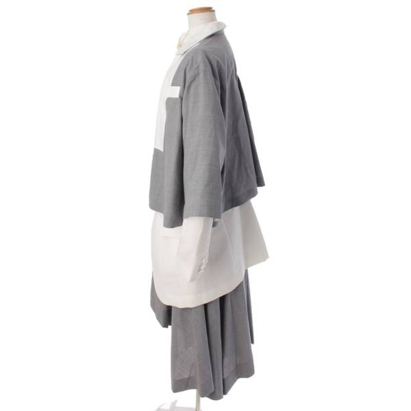 sacai サカイ Suiting Skirt アシンメトリー スカート | nate-hospital.com