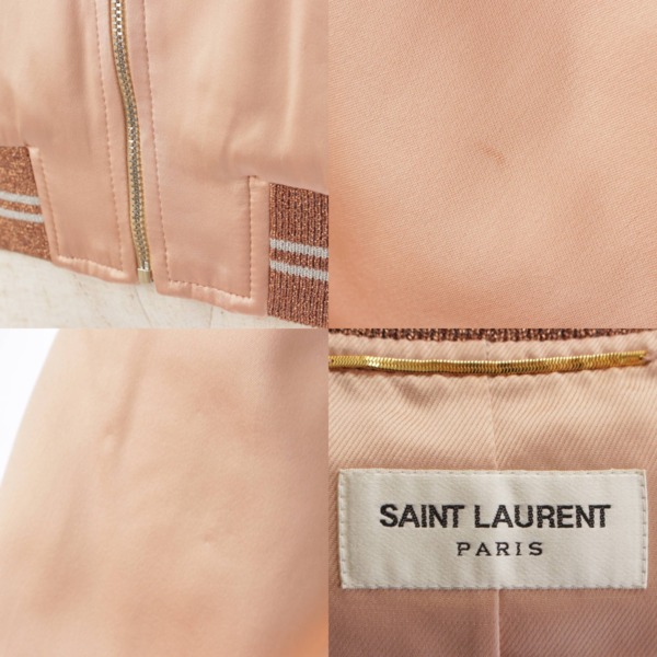 サンローラン(SAINT LAURENT) サテン スパンコール スカジャン