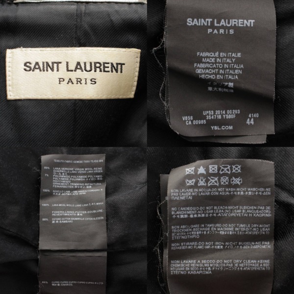 先行SALE】サンローラン(SAINT LAURENT) メンズ ウール×レザー テディ 