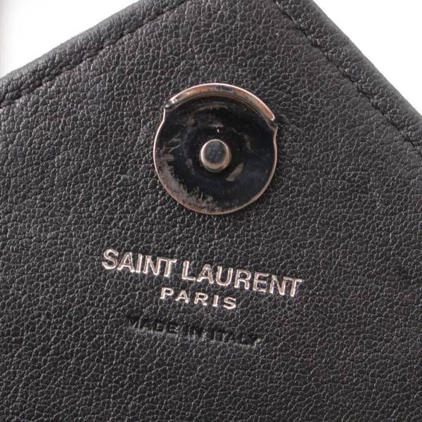 サンローラン SAINT LAURENT コレージュ ロゴ レザー 2way チェーンショルダーバッグ 438492 ブラック 中古 通販 retro  レトロ