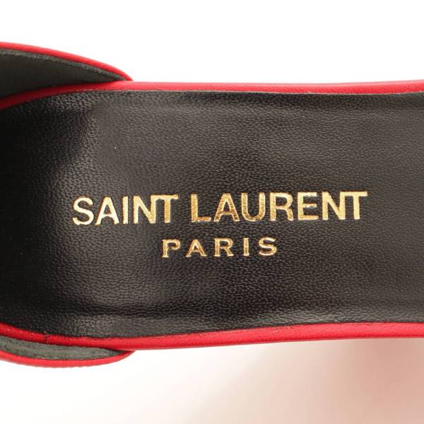 サンローラン(SAINT LAURENT) レザー ベルト ストラップ ウェッジ