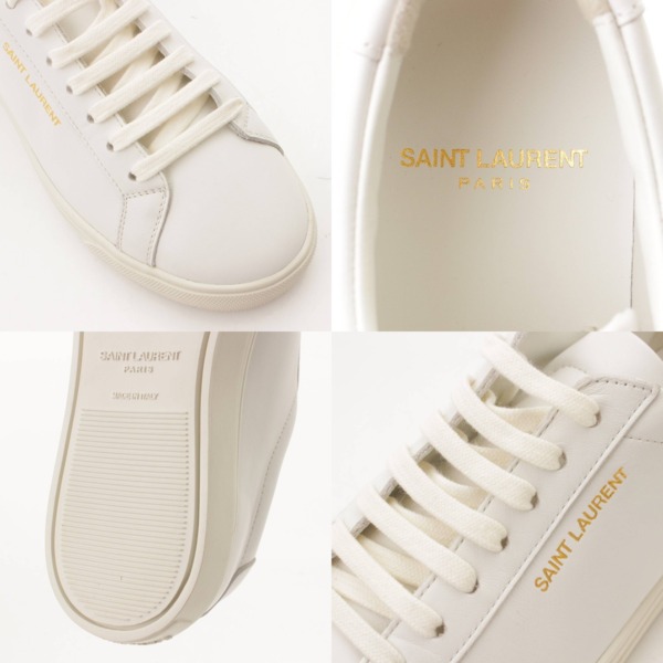 サンローラン(SAINT LAURENT) ANDY アンディ レザー ローカット ロゴ