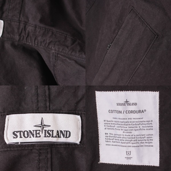 ストーンアイランド(STONE ISLAND) フーデッドジャケット ブルゾン 721542021 ブラック S 中古 通販 retro レトロ