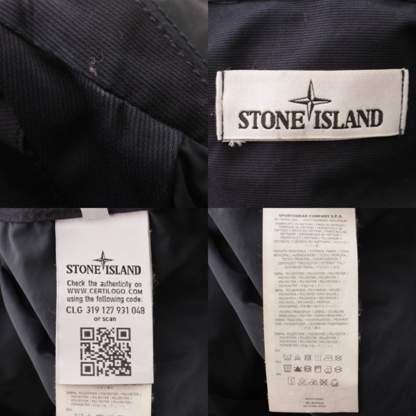 ストーンアイランド(STONE ISLAND) メンズ MICRO REPS ステンカラーコート 621570422 ダークネイビー L 中古 通販  retro レトロ