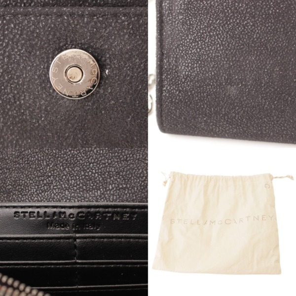 ステラマッカートニー(Stella McCartney) ファラベラ フラップ チェーンウォレット ショルダーバッグ 498492 ブラック 中古  通販 retro レトロ