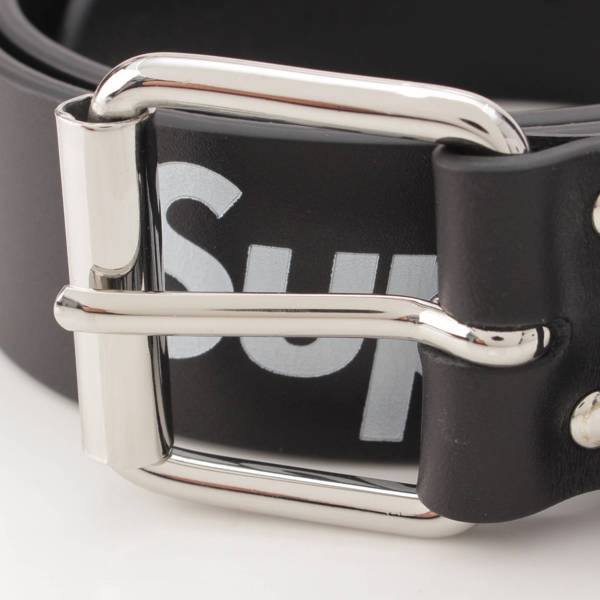 シュプリーム Supreme 22-23SS Repeat Leather Belt リピート ロゴ レザー ベルト ブラック M 中古 通販  retro レトロ