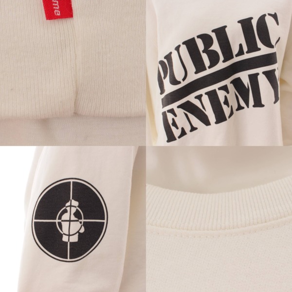 シュプリーム(Supreme) アンダーカバー コラボ 18SS PUBLIC ENEMY スウェット トレーナー ホワイト L 中古 通販  retro レトロ