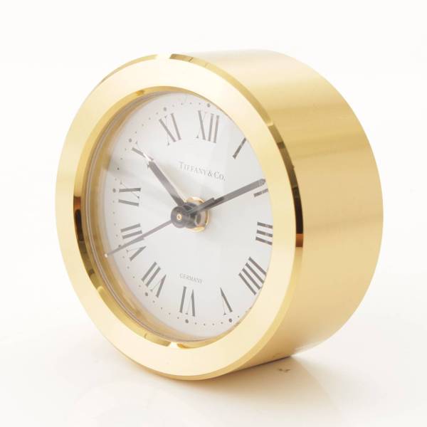 ティファニー(Tiffany) ラウンド トラベルクロック 置き時計 アラーム 