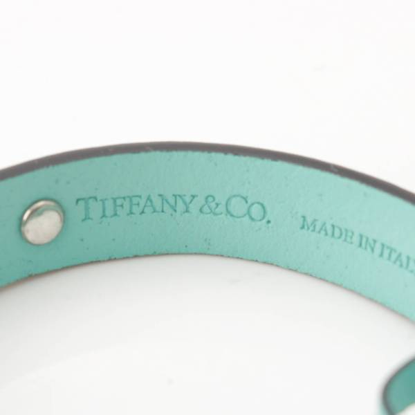 ティファニー Tiffany レザー パラジウムプレート メタルハード ペットカラー 首輪 ティファニーブルー 中古 通販 retro レトロ
