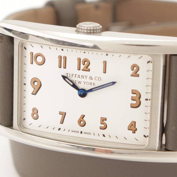 ティファニー(Tiffany) イーストウエストミニ 腕時計 36668636 グレー スペアベルト付 中古 通販 retro レトロ