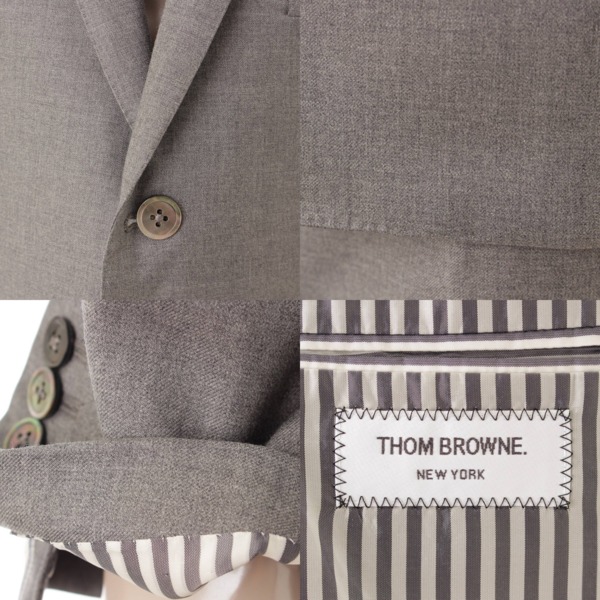 トムブラウン(Tom Brown) メンズ ウール スーツ セットアップ グレー 3