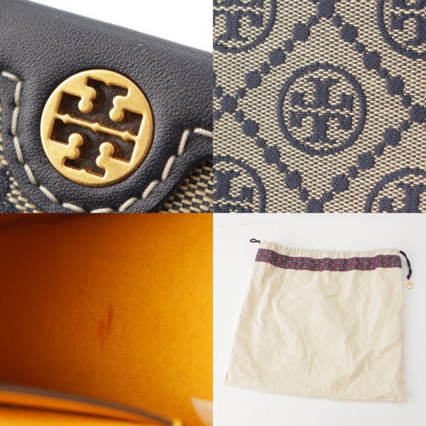 トリーバーチ Tory Burch モノグラムジャガード キャンバス×レザー 2WAY ミニトート 87146 ブラック 中古 通販 retro レトロ