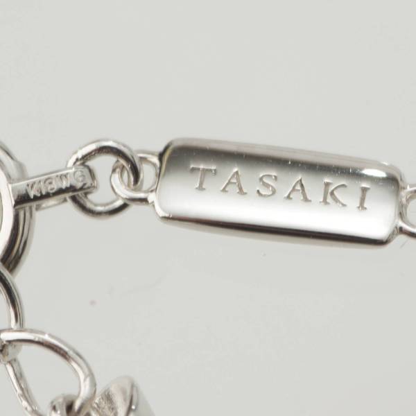 タサキ(TASAKI) プチ バランス ダイヤモンド パール 750 ネックレス ホワイトゴールド 0.13ct 3.5g 中古 通販 retro  レトロ