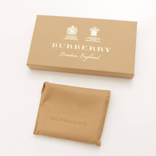バーバリー(Burberry) Wホック 二つ折り財布 チェック柄 PVC レザー