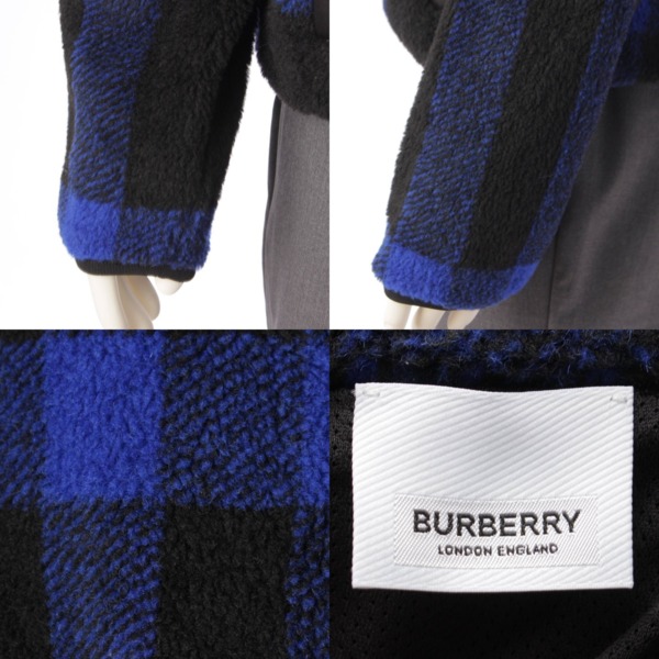 バーバリー Burberry メンズ ジップアップ チェック柄 パーカー ボア