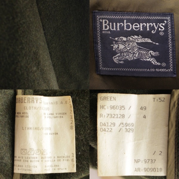 特殊消防隊 レア BURBERRY バーバリー ローデンコート ネイビー EU48