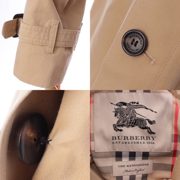 バーバリー(Burberry) ケンジントン コットン ショート トレンチコート 3761964 ベージュ 38 中古 通販 retro レトロ