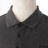 メンズ Bロゴ 半袖 コットン ポロシャツ トップス チャコールグレー L