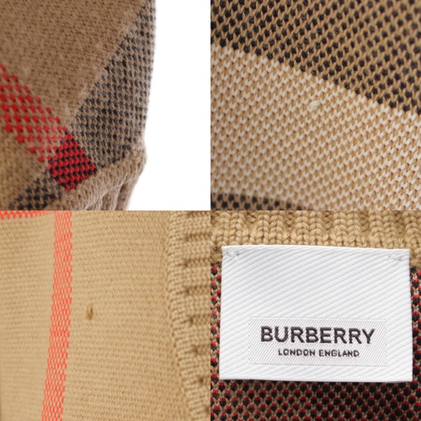 バーバリー(Burberry) 21AW ウール ヴィンテージチェック ニット