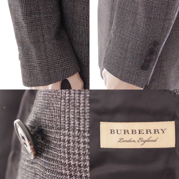 バーバリー(Burberry) ダブルジャケット セットアップ スーツ グレン 