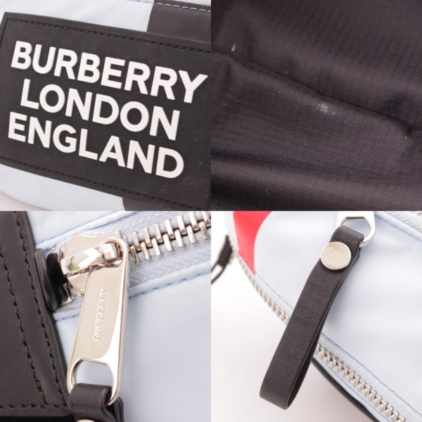 バーバリー(Burberry) ロゴ ナイロン ボディ ウエストバッグ ベルトポーチ マルチカラー 中古 通販 retro レトロ