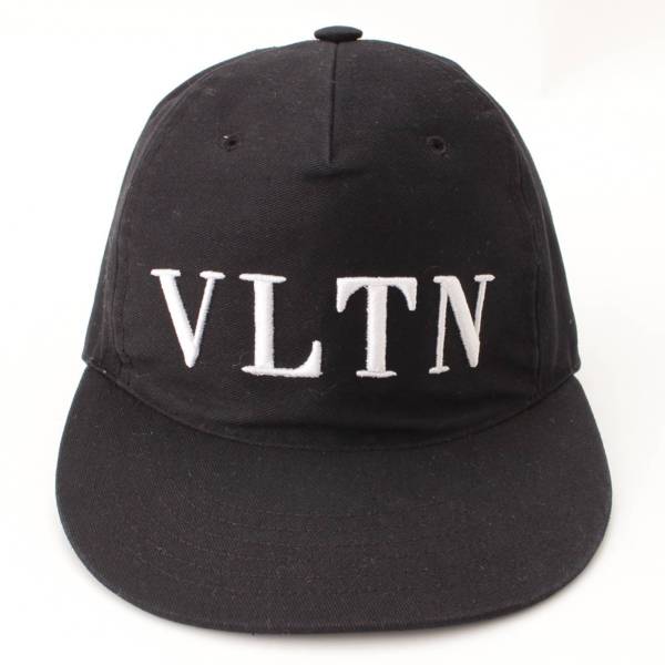 ヴァレンティノ(Valentino) メンズ VLTN ロゴ キャップ 帽子 ブラック