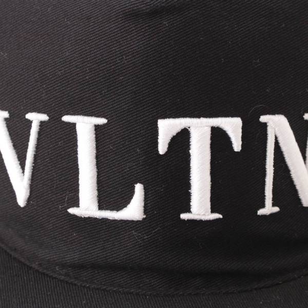 ヴァレンティノ(Valentino) メンズ VLTN ロゴ キャップ 帽子 ブラック