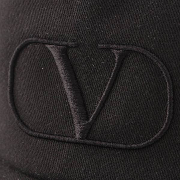 ヴァレンティノ Valentino Vロゴ キャップ 帽子 XY0HDA10BDL ブラック