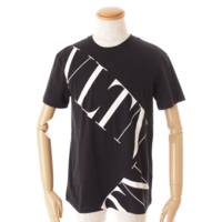 メンズ VLTN ロゴ プリント 半袖 Tシャツ SB3MG02E4SH ブラック XS