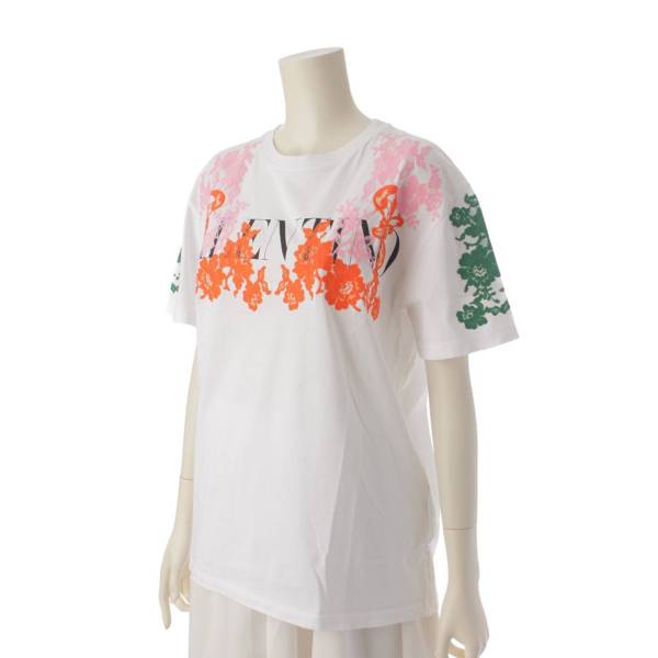 ヴァレンティノ Valentino 21SS ロゴ レース 半袖Tシャツ トップス XB3MG16F6YN マルチカラー XS 中古 通販 retro  レトロ