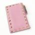 ロックスタッズ レザー フラグメントケース カードケース カードホルダー ピンク
