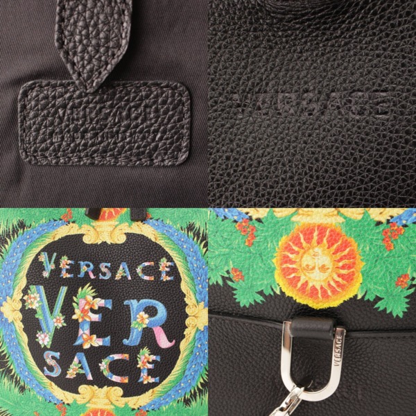 ヴェルサーチ(Versace) メデューサ チェーン レザー バックパック
