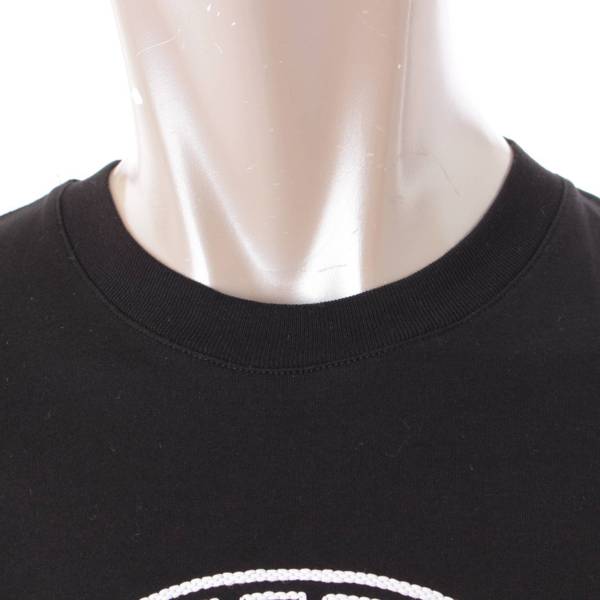 ヴェルサーチ(Versace) メンズ 21SS メデューサ 刺繍 コットン Tシャツ