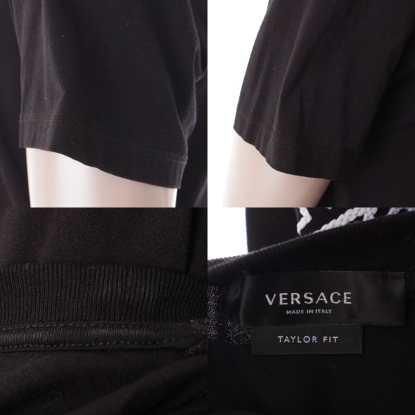 ヴェルサーチ(Versace) メンズ 21SS メデューサ 刺繍 コットン Tシャツ ...
