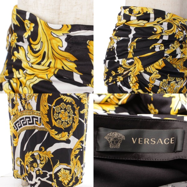 ヴェルサーチ(Versace) バロック柄 ロングスカート A231033 マルチ 